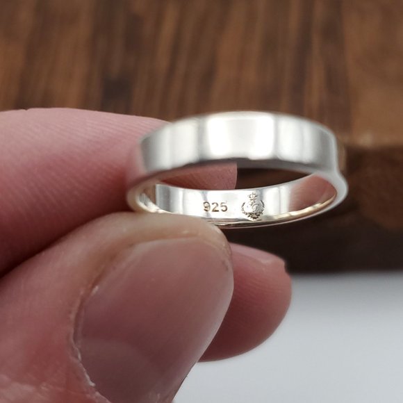 Size 5 925 Sterling Silver Simple Hope Word Ring - Picture 3 of 6